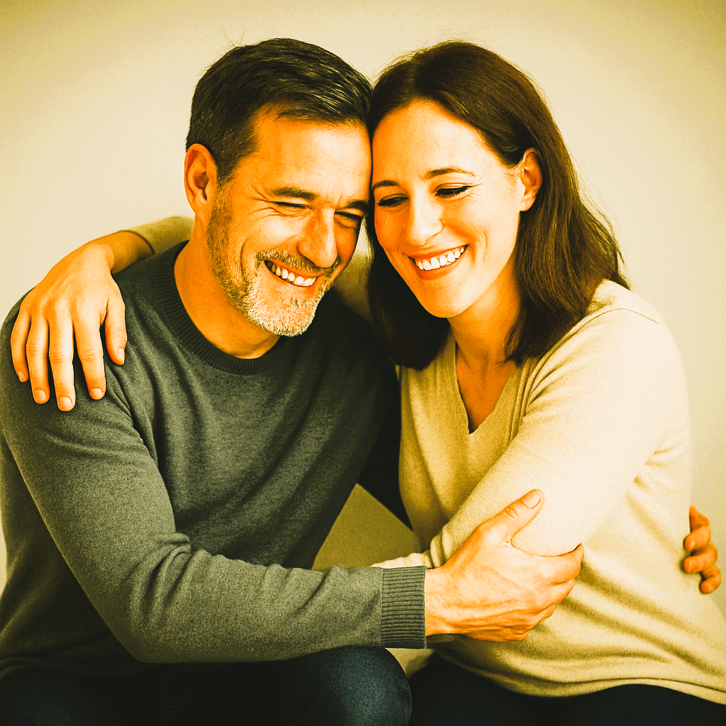 Paar super happy radiate calm Paartherapie Bremen